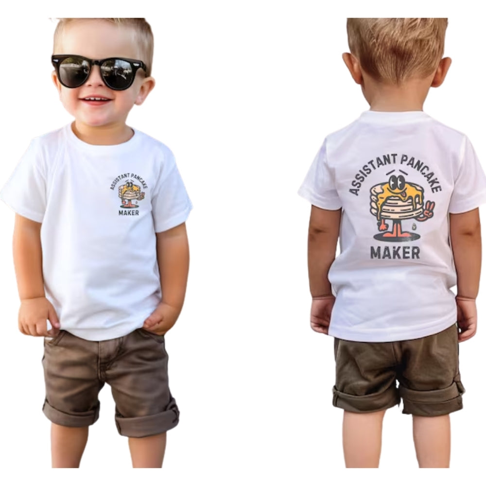 Assistance Pancake Pancake Maker Matching Dad With Daughter T Shirt, Pancake Matching Family Shirts For Father Day ET0920