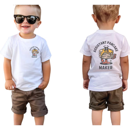 Assistance Pancake Pancake Maker Matching Dad With Daughter T Shirt, Pancake Matching Family Shirts For Father Day ET0920