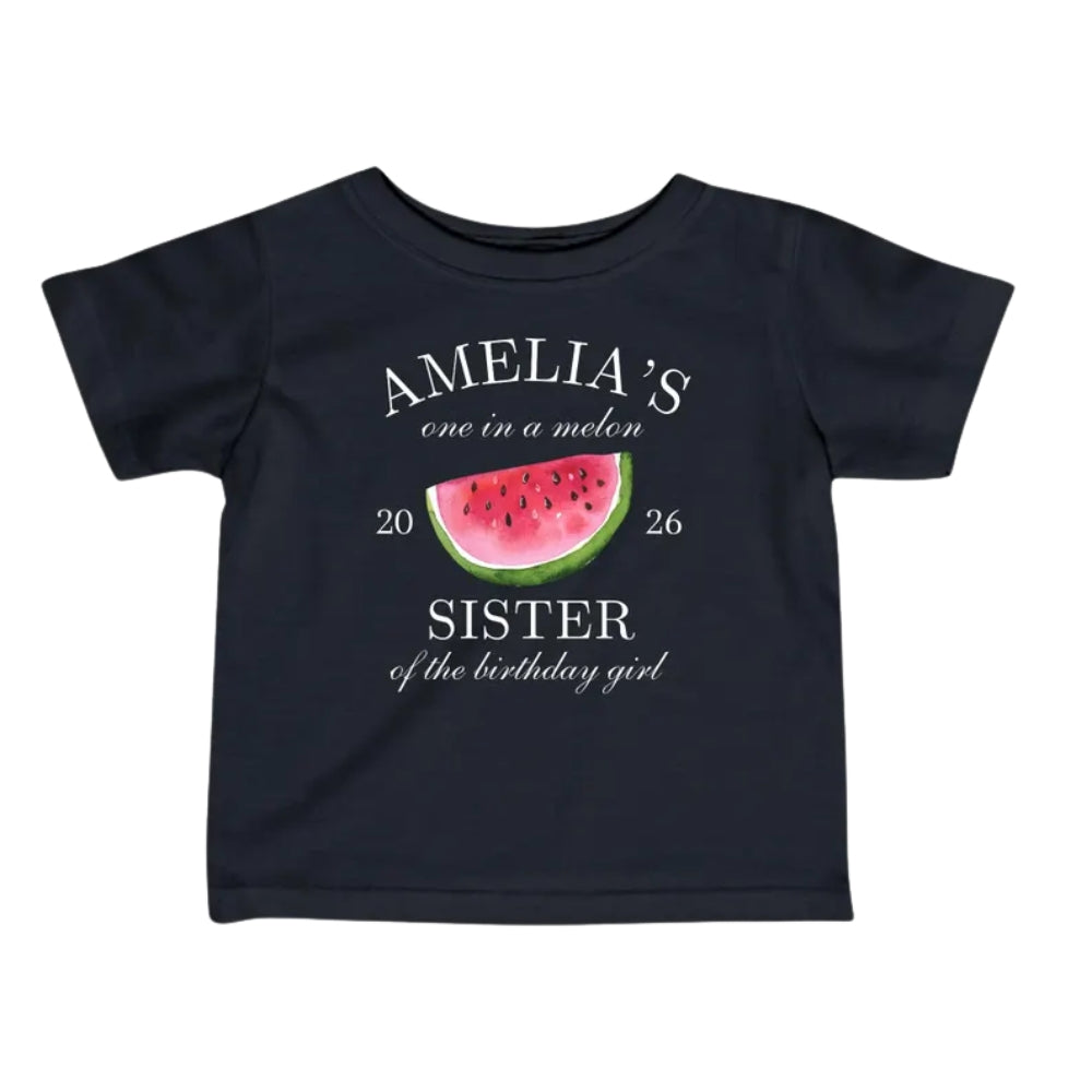 One In A Melon Custom Matching 1st Birthday Family T Shirts, Custom Watermelon First Birthday Family Shirts ET0480