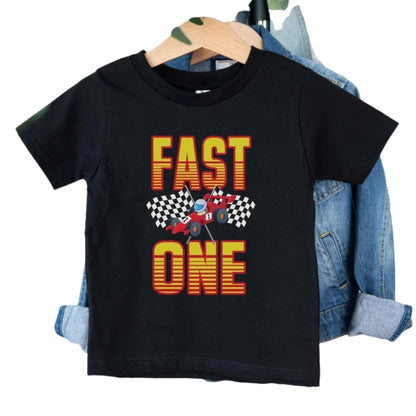 Fast One Pit Crew Matching 1st Birthday T Shirts Family, Race Car Matching Family Shirts For First Birthday ET0332