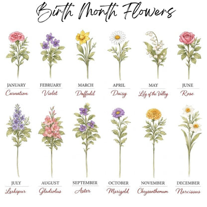 Personalized Daughter In Law Birth Flower Vase, Custom New Bride Vase from Mother in law WD0121