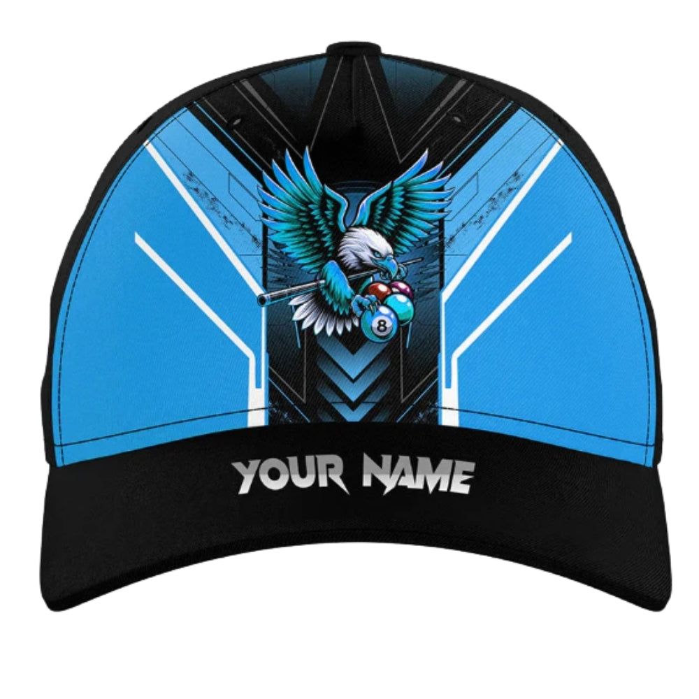 Custom Eagle Billiard 3D Printed Baseball Cap, Custom Billiard Player Cap Hat CP0418