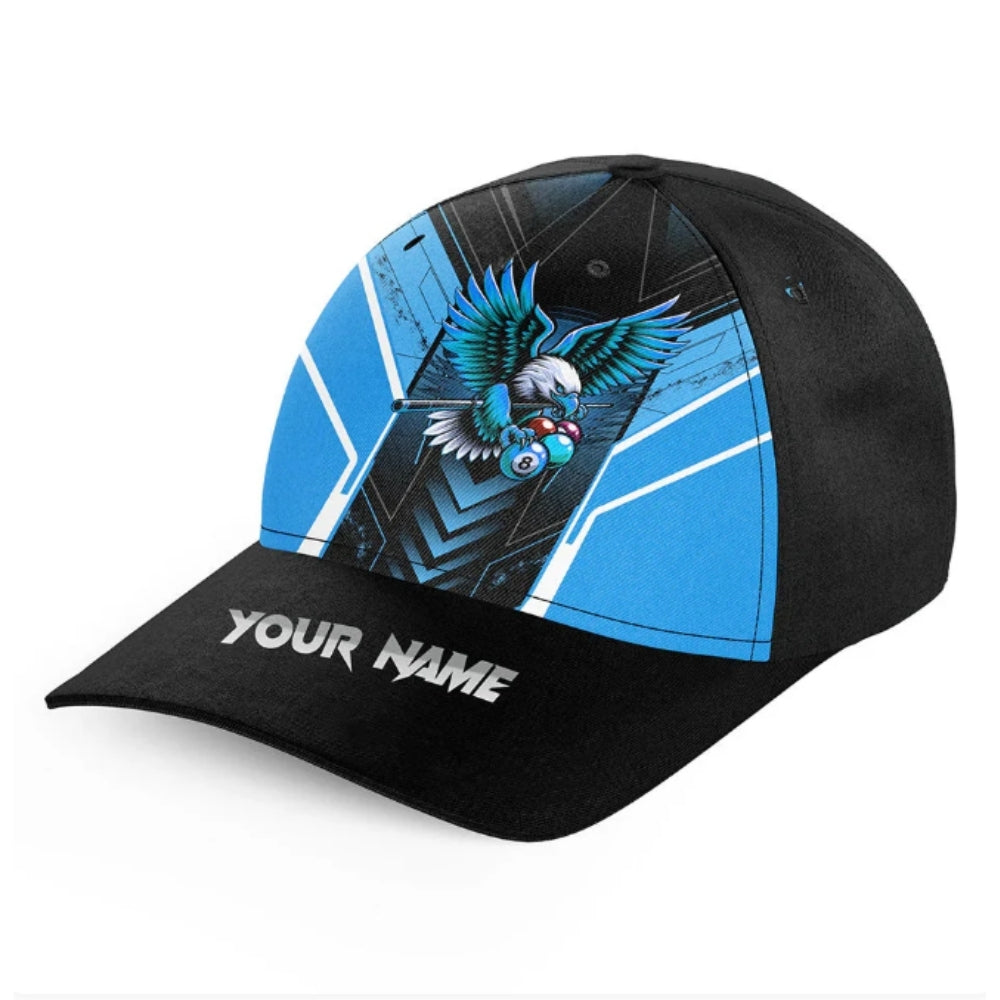 Custom Eagle Billiard 3D Printed Baseball Cap, Custom Billiard Player Cap Hat CP0418