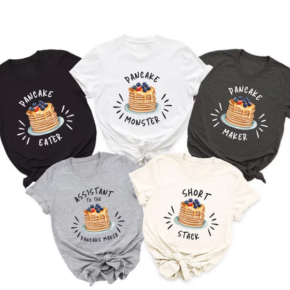 Pancake Maker Pancake Monster Pancake Eater Matching Family Shirts, Family Pancake Shirts ET0921