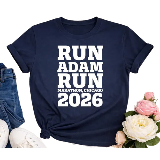 Custom Marathon Support Crew Matching Family Shirts, Custom Race Day Shirts For Family ET0606