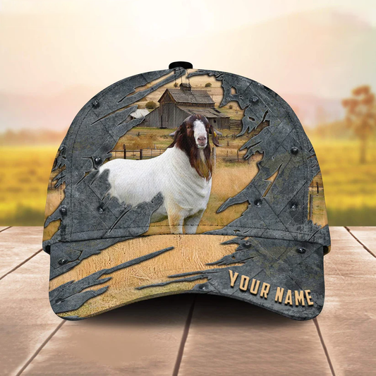 Boer Goat Customized Name Cap CA0180