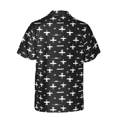 A-10 Thunderbolt Pattern Aircraft Hawaiian Shirt Men, A-10 Thunderbolt Lover Hawaiian Shirt HE0371
