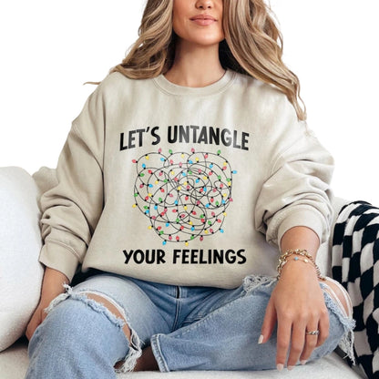 Let's Untangle Your Feelings Sweatshirt, School Psychologist Sweatshirt 2D0541