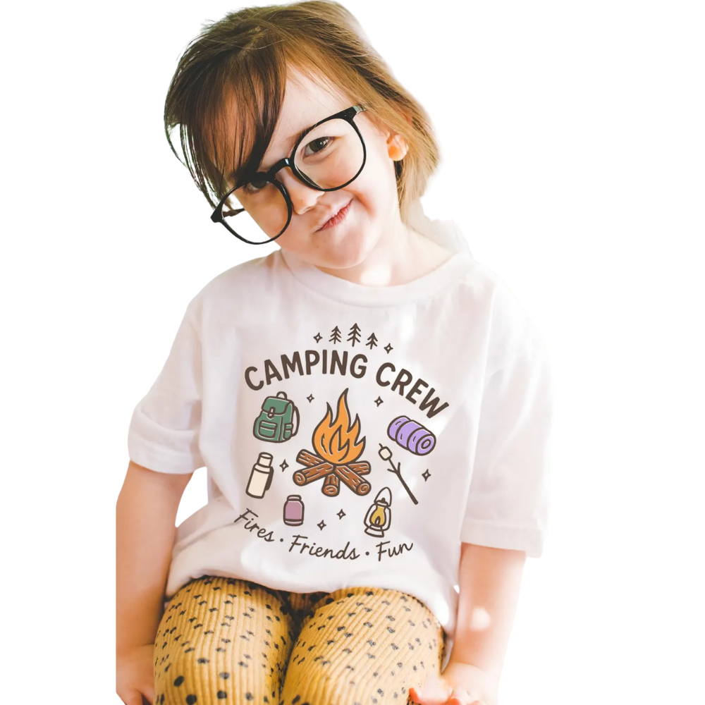Camping Crew Fires Friends Fun Matching Family T Shirt, Camping Trip Family Shirts ET1265