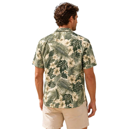 Green Tropical Hawaiian Shirt For Men Women, Tropical Beach Hawaiian Shirts HE0410