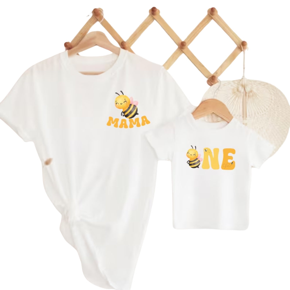 Custom Bee First Birthday Family Matching T Shirts, Custom Family Matching 1st Birthday Shirts ET0067
