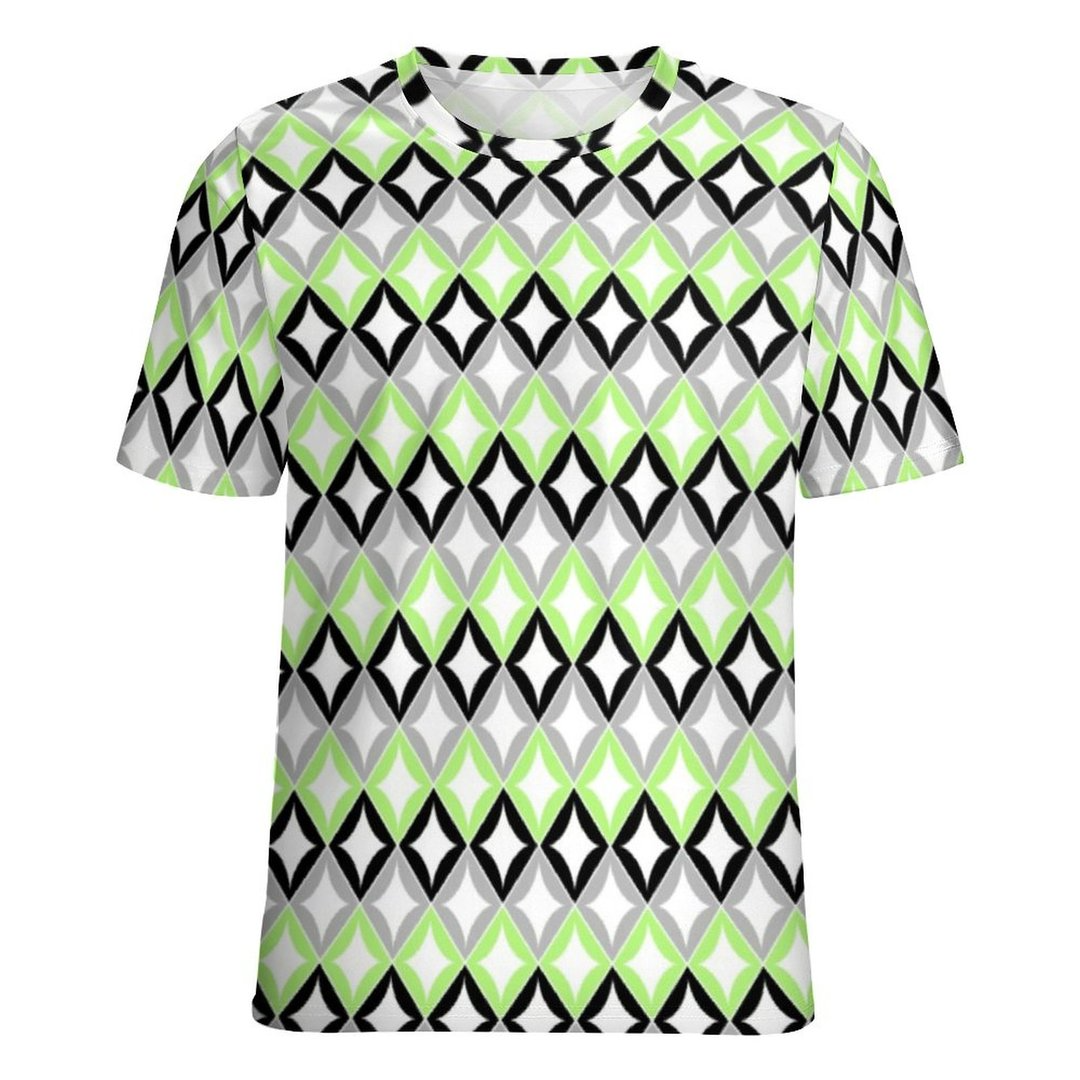 Gay Agenda Shirt, Agender Diamonds Lgbtq Short Sleeve Shirt Women Plus Size Blouse Tunics Tops LO0909