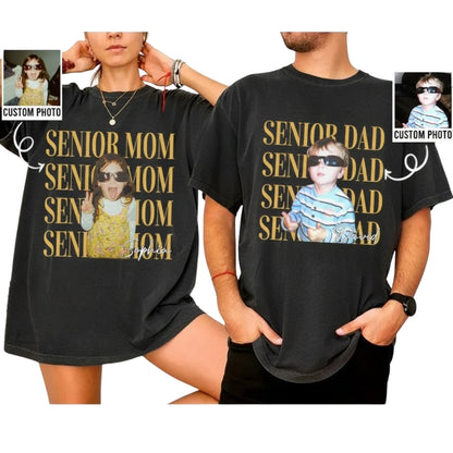 Custom Photo Senior Graduation Matching Family T Shirts, Custom Family Graduation Matching Shirts ET0456