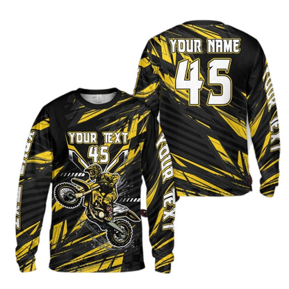 Custom Rider Motocross Long Sleeve Jersey, Custom Motocross Shirts ME0009