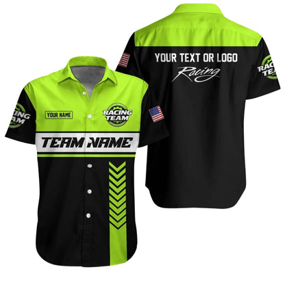 Custom Racing Team Mechanic Hawaiian Shirt, Personalized Mechanic Uniform Shirts HE0107