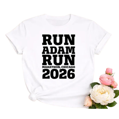 Custom Marathon Support Crew Matching Family Shirts, Custom Race Day Shirts For Family ET0606