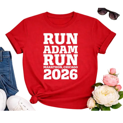 Custom Marathon Support Crew Matching Family Shirts, Custom Race Day Shirts For Family ET0606
