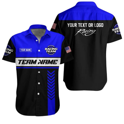 Custom Racing Team Mechanic Hawaiian Shirt, Personalized Mechanic Uniform Shirts HE0107