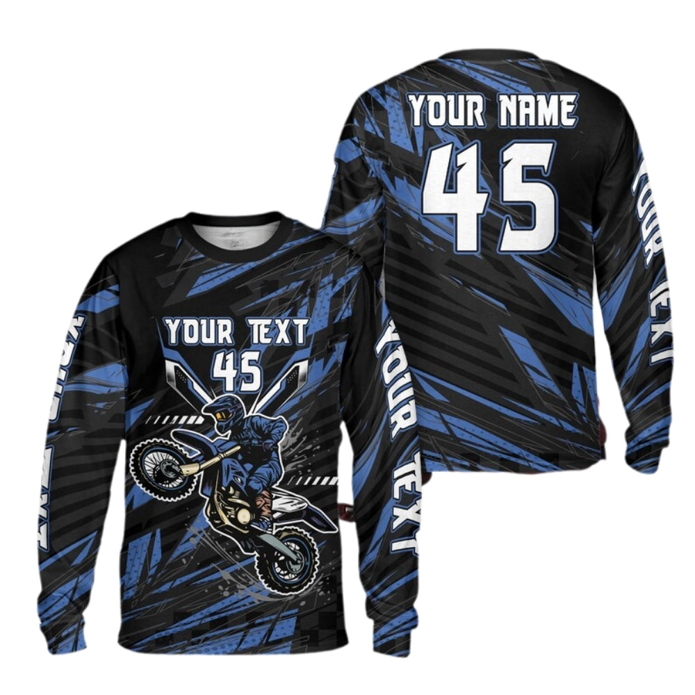Custom Rider Motocross Long Sleeve Jersey, Custom Motocross Shirts ME0009