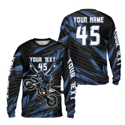 Custom Rider Motocross Long Sleeve Jersey, Custom Motocross Shirts ME0009