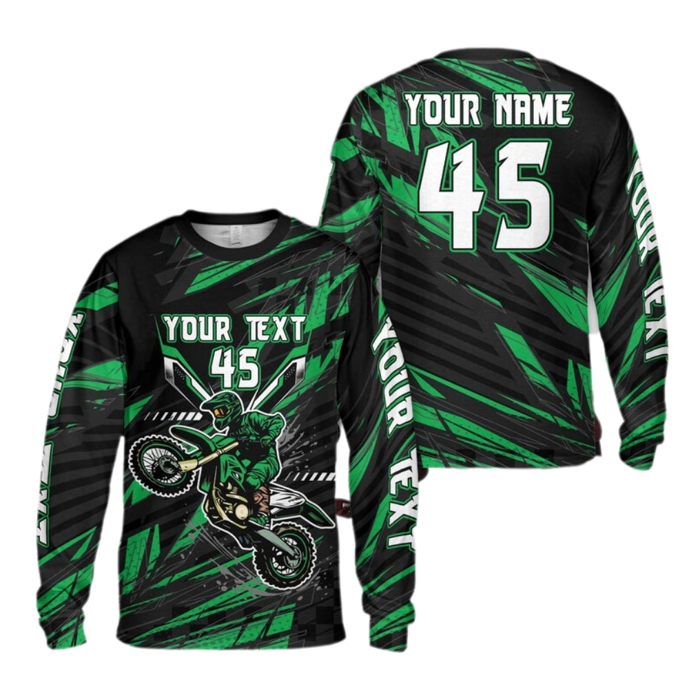 Custom Rider Motocross Long Sleeve Jersey, Custom Motocross Shirts ME0009