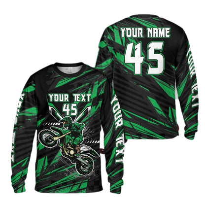 Custom Rider Motocross Long Sleeve Jersey, Custom Motocross Shirts ME0009