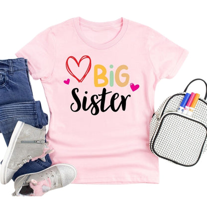 Big Brother Big Sister Pregnancy Announcement Matching Family T Shirts For Siblings, Baby Reveal Family Matching Shirts ET0206