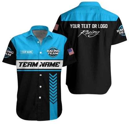 Custom Racing Team Mechanic Hawaiian Shirt, Personalized Mechanic Uniform Shirts HE0107