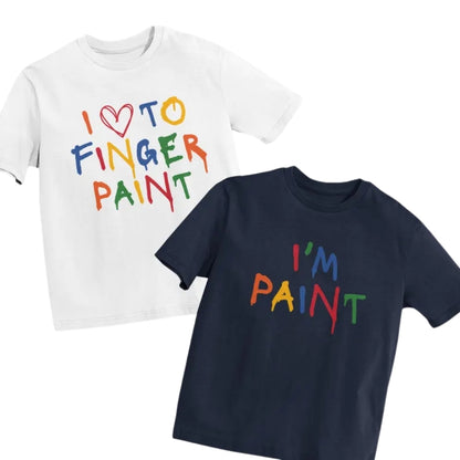 I Love To Finger Paint I'm Paint Matching Husband Wife Couple T Shirt, Funny Couple Matching Shirts ET0761