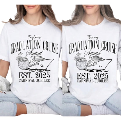 Custom Graduation Cruise Matching T Shirts For Family, Custom Matching Family Cruise Grad Trip Shirts ET0462