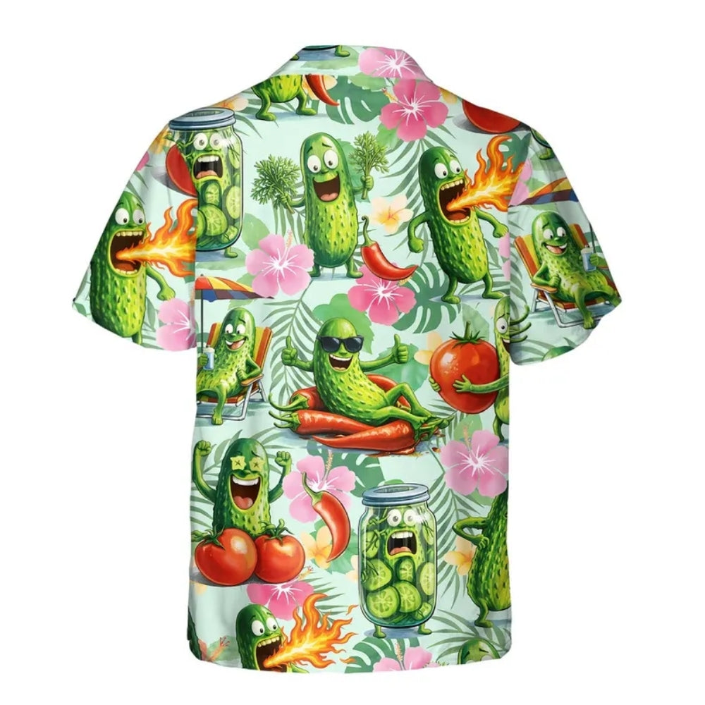 Funny Pickle Cucumber Hawaiian Shirts, Pickle Hawaiian Shirts For Men Women HE0130
