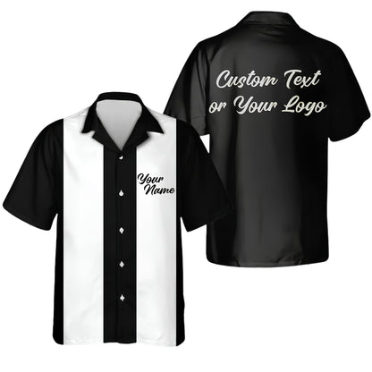 Custom Vintage Bowling Hawaiian Shirt With Logo For Men Women, Custom Bowling Shirts BE0161