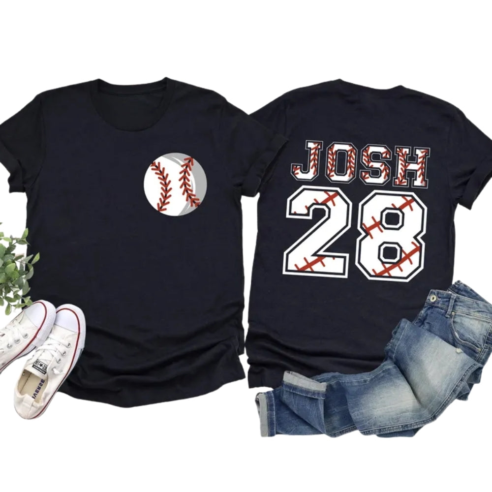 Personalized Matching Family Baseball T Shirts, Custom Baseball Family Shirts ET0508