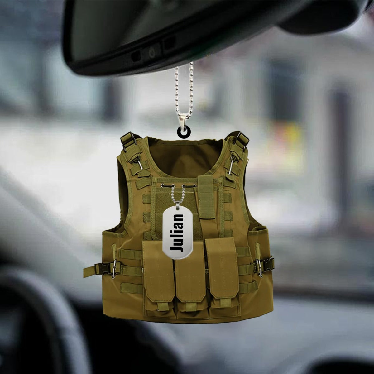 Personalized Flat Acrylic Ornament Outdoor Vest Car Hanging Ornaments OO0076