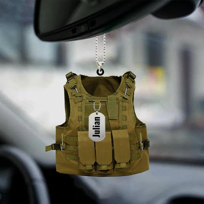 Personalized Flat Acrylic Ornament Outdoor Vest Car Hanging Ornaments OO0076