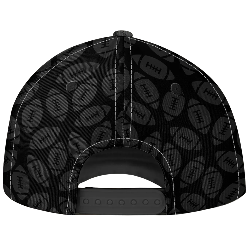 Personalized Football Dad Baseball Cap With Kids Name, Custom Football 3D Cap For Dad CP0638