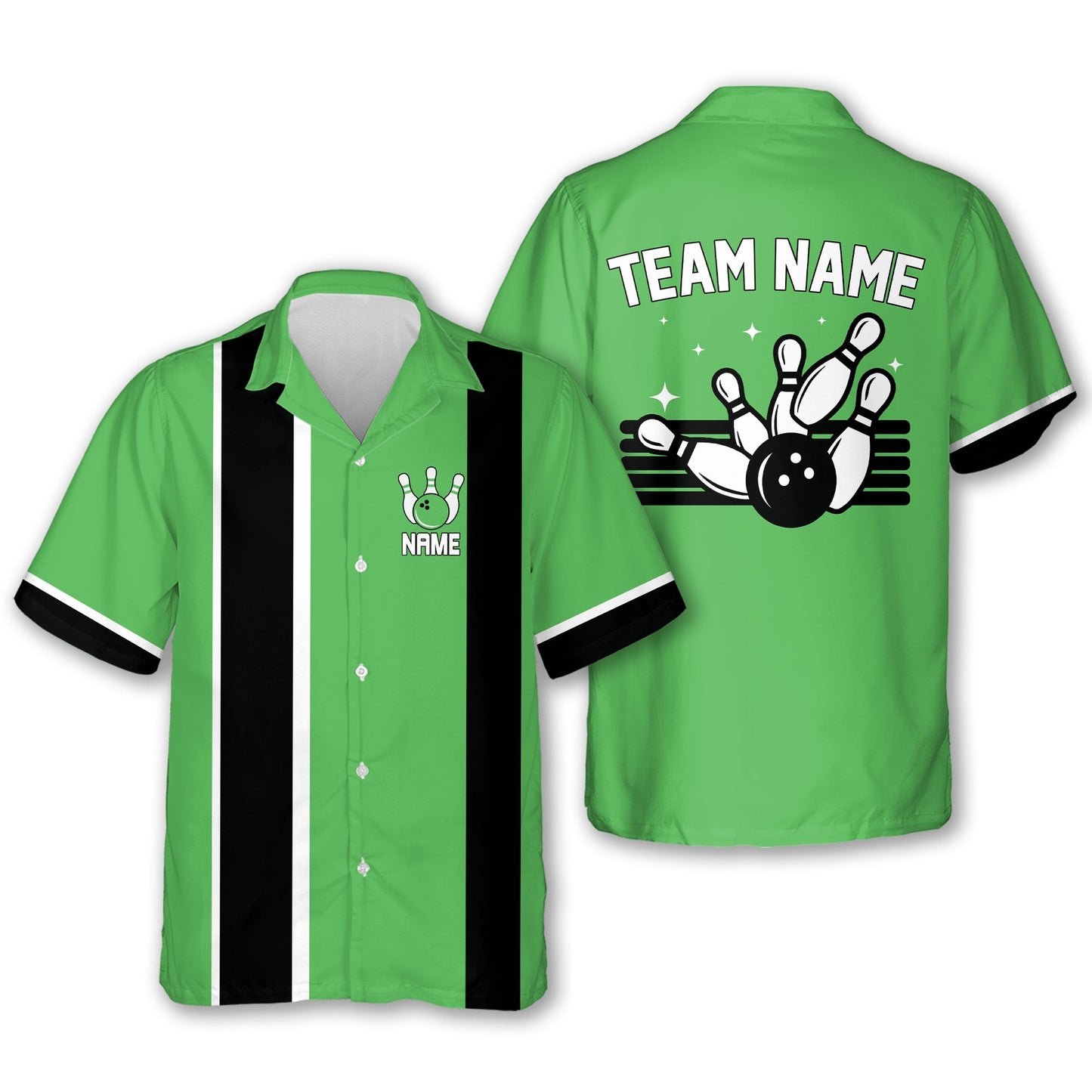 Custom Purple Vintage Bowling Hawaiian Shirts For Men, Custom Bowling Team Shirts BE0054