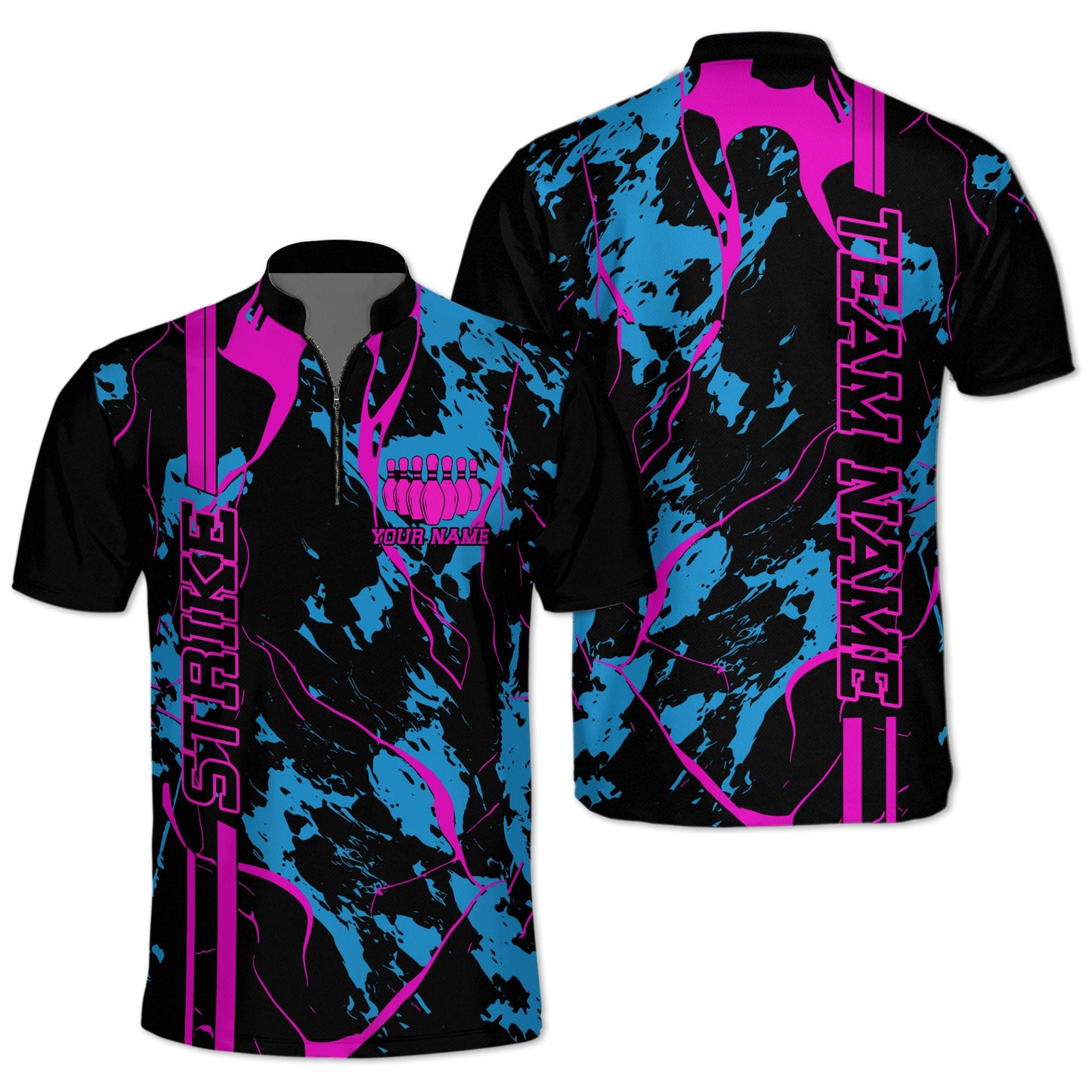 Custom Team Bowling Jerseys For Men, Custom Bowling Team Shirts BZ0036