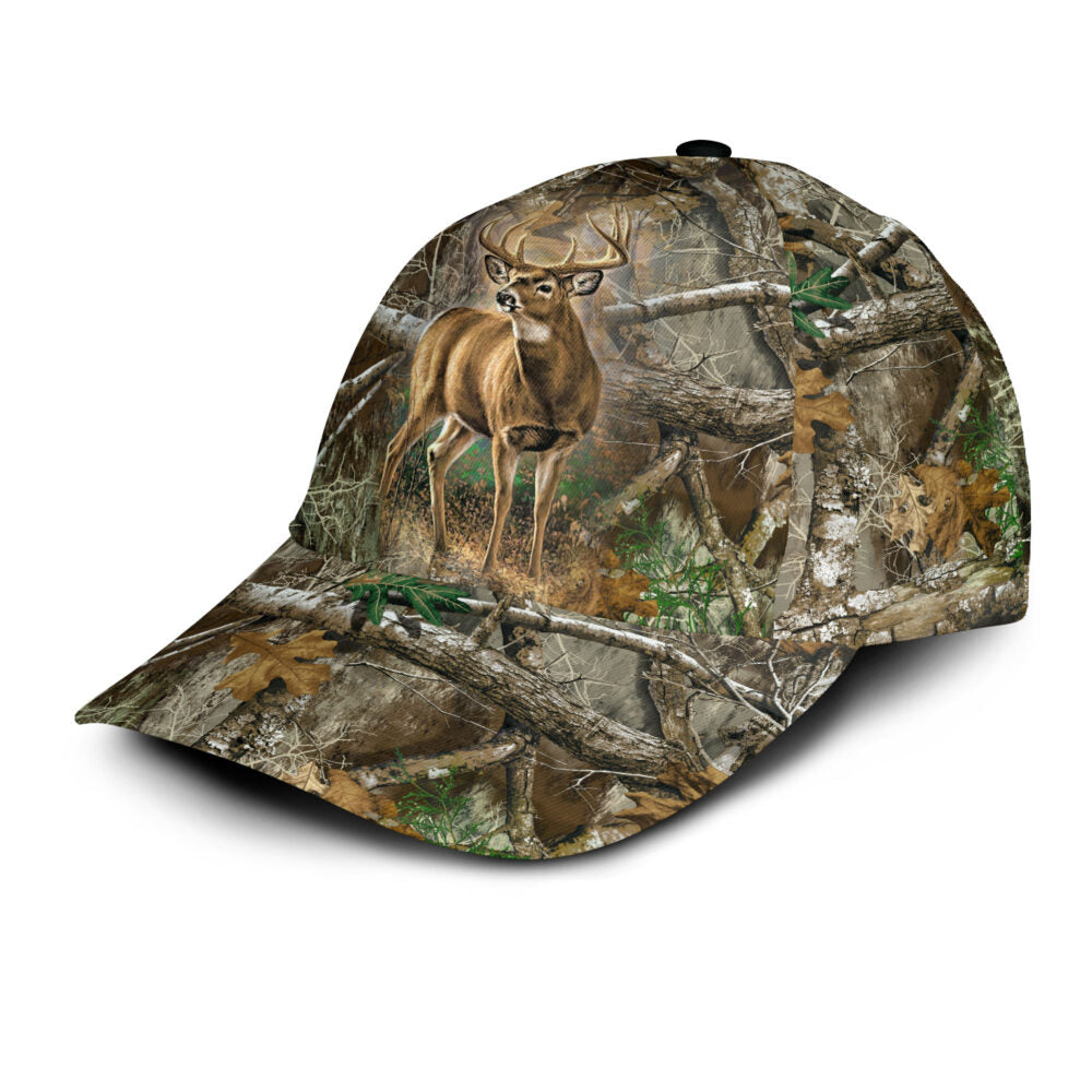 Lasfour 3D All Over Print Baseball Cap Deer Hunting Classic Cap CA0469