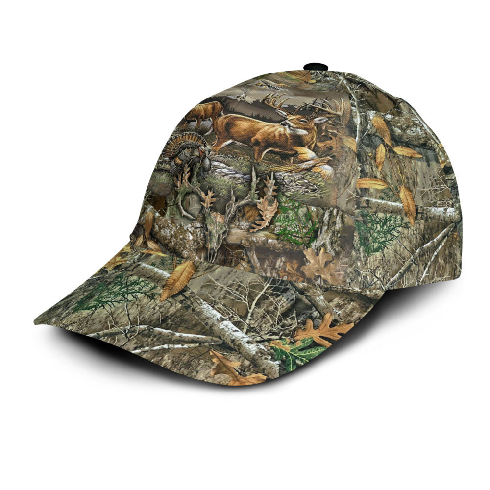 Lasfour 3D All Over Print Baseball Cap Deer Hunting Classic Cap CA0472