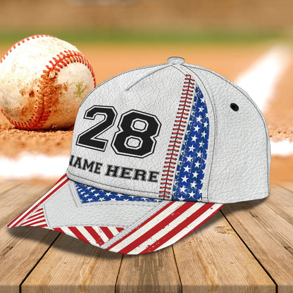 3D Classic Cap Baseball Personalized Name Cap 3 Lasfour CA0576
