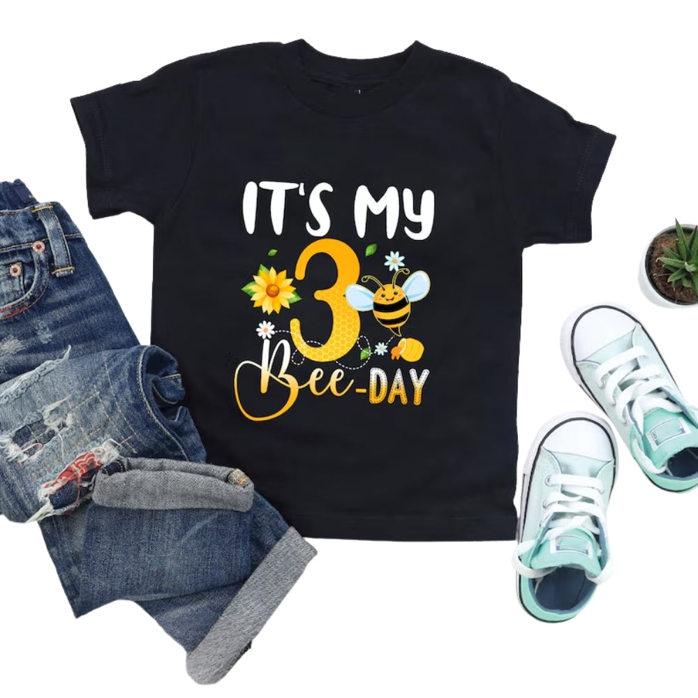 Custom Bee Of The Day Matching Birthday Family T Shirts, Custom Bee Birthday Matching Shirt For Family ET0727