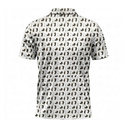 Dachshund Golfing Mens Golf Polo Shirt, Dachshund Dog Golf Shirts GZ0373