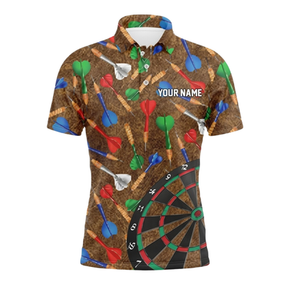 No Excuses Just Darts Custom Colorful Arrow Darts Polo Shirt Men, Custom Funny Dart Team Shirt DZ0150