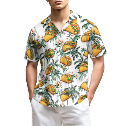 Taco Tropical Hawaiian Shirt For Men Women, Mexican Food Hawaiian Shirt HE0755