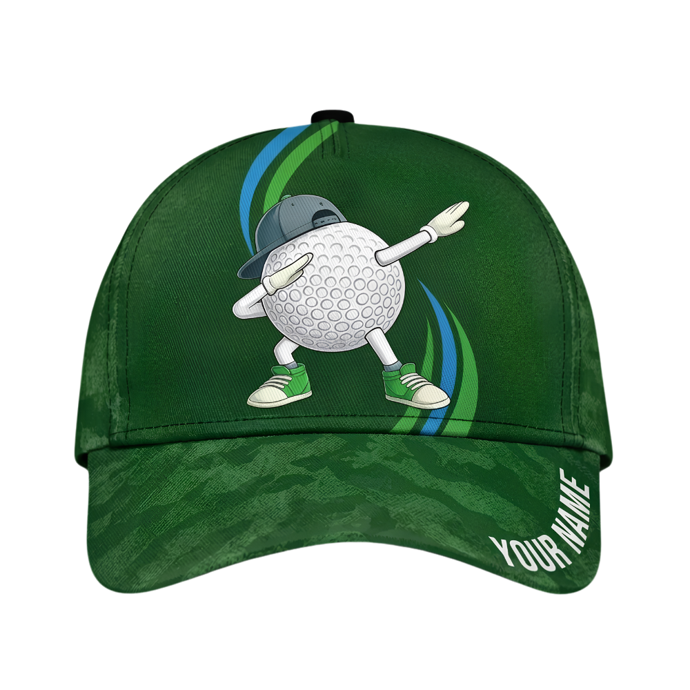 Custom Funny Golf Ball Golf Baseball Cap, Custom Name Golf Hat For Golfer CP0698