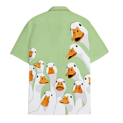 Funny Goose Mint Hawaiian Shirt For Men And Women, Goose Hawaiian Shirt HE0647