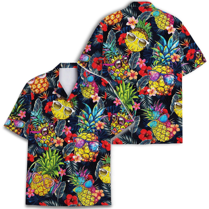 Funny Pineapple Tropical Hawaiian Shirt For Men And Women, Pineapple Hawaiian Shirt HE0627