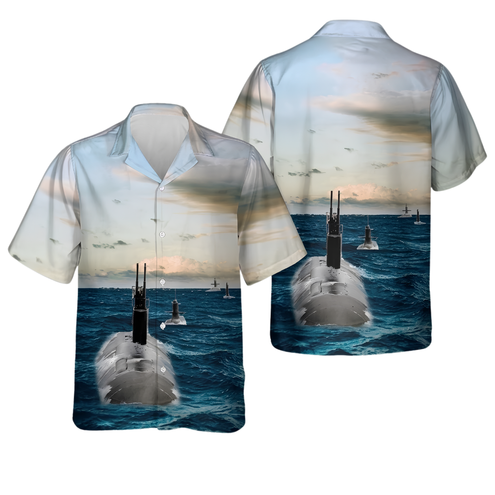 Submarine Hawaiian Shirt For Men, Nautical Submarine Hawaiian Shirt For Veteran HE0712