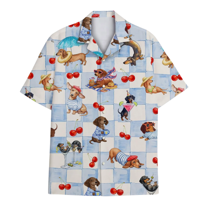 Funny Dachshund Hawaiian Shirt For Men Women, Dachshund Dog Hawaiian Shirt HE0684
